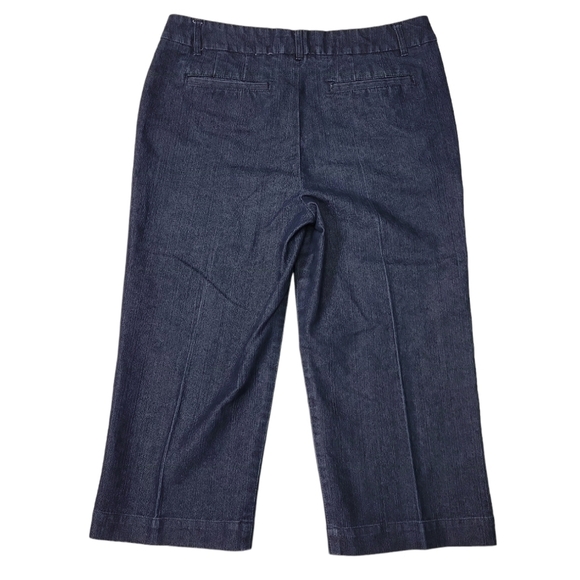 Black Washed, Cropped Women's Trouser Jeans, Size 10, Khakis & Co brand - Picture 5 of 7